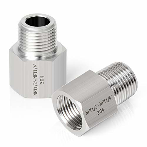 GetUSCart- TAISHER 2PCS Forging of 304 Stainless Steel Fitting, Reducer ...