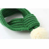 Picture of NACOCO Christmas Dog Knitted Scarf with White Pompom Warm Bandana Winter Holiday Pet Accessories Cat Scarves for Small Medium Cats Dogs Lovely Winter Outfits (L, Green)