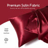 Picture of MR&HM Satin Pillowcase for Hair and Skin, Silk Satin Pillowcase 2 Pack, King Size Pillow Cases Set of 2, Silky Pillow Cover with Envelope Closure (20x36, Burgundy)