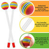 Picture of 6 Pieces Lollipop Felt Drum Stick Soft Lollipop Drum Timpani Mallets Foam Head Percussion Sticks Rainbow Plastic Drumsticks for Kids Hand Percussion Beat Toy for Adults Musical Instrument Accessories