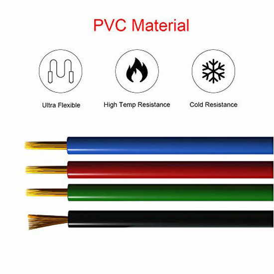 GetUSCart- BTF-LIGHTING 18AWG LED Strip Light Ribbon Wire RGB Extension ...