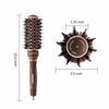 Picture of FIXBODY Round Hair Brush with Boar Bristles, Nano Thermal Ceramic, Ionic Tech and Anti-Static, Roller Hairbrush for Blow Drying, Curling, Straightening (2.5 inch, Barrel 1.25 inch)