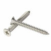 Picture of 100PCS #8 x 2" (3/8" to 2" Available) Flat Head Sheet Metal Screws Phillips Drive Wood Screws, 304 Stainless Steel 18-8, Self Tapping