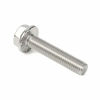 Picture of M8-1.25 x 40mm Flanged Hex Head Bolts Flange Hexagon Screws, Stainless Steel 18-8 (304), Plain Finish, DIN 6921, 15 PCS