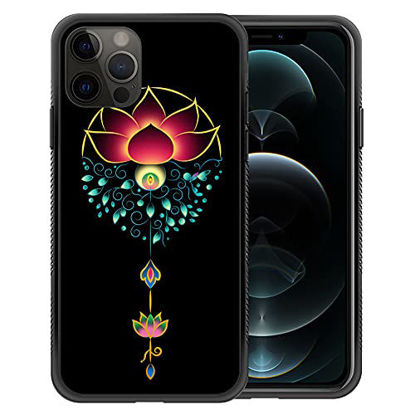 Picture of ZHEGAILIAN iPhone 11 Pro Max Case,Aestheticism Lotus iPhone 11 Pro Max Cases for Girls Woman,Non-Slip Design Personalized Cool Pattern Back Cover Soft TPU Bumper Frame Case for iPhone 11 Pro Max 6.5in
