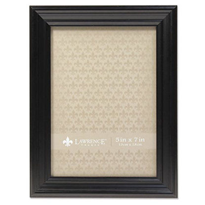 Picture of Lawrence Frames Black 5x7 Classic Detailed Picture Frame