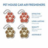 Picture of One Fur All Pet House Car Air Freshener, Pack of 4 - Fall Mix - Non-Toxic Auto Air Freshener, Pet Odor Eliminating Air Freshener for Car, Ideal for Small Spaces, Dye Free Dog Car Air Freshener
