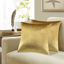 Picture of GIGIZAZA Decorative Throw Pillow Covers 16x16,Gold Square Couch Pillow Covers,Velvet Sofa Boho Cushion Pillows
