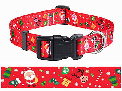 Picture of Mihqy Christmas Dog Collar - Premium Adjustable Xmas Dog Collar for Small Medium Large Dogs (Christmas,M)