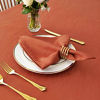 Picture of maxmill Jacquard Cloth Napkins 20 x 20 Inch Swirl Pattern Soft Comfortable and Luxury Serviette for Restaurant Family Dinners Weddings Parties and Banquets Set of 4 Pieces Rust