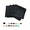 Picture of Maxmill Jacquard Cloth Napkins 20 x 20 Inch Swirl Pattern 4 Packs Solid Washable Polyester Comfortable for Restaurant Family Dinners Weddings Parties and Banquets Black