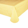 Picture of GOOD SUN Exquisite Flannel Backed Vinyl Tablecloths, Printed Design Premium Quality Waterproof Table Cover Table Cloth (60"X90", Yellow Check)