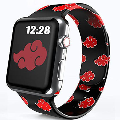 Amazoncom Anime Watch Band Compatible with Apple Watch Bands 38mm 40mm  41mm 42mm 44mm 45mm Cartoon Cute Soft Silicone Replacement Sport Strap  Compatible for iWatch Series SE 7 6 5 4 3