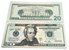 Picture of Motion Picture Money Real Looking US Play Money, 4.8" x 2", Double Sided, $20's, 100 Bills, for Education, Play, Fun, Props