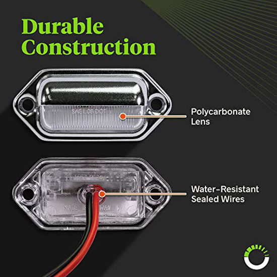 Trailer plate clearance light