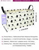 Picture of INGHUA Rectangular Storage Basket Fabric Organizer Bin for Toys,Books,Clothes,Gifts,Pets-Perfect for Home,Office,Nursery,Dorm,Shelf(Rec Bulldog)