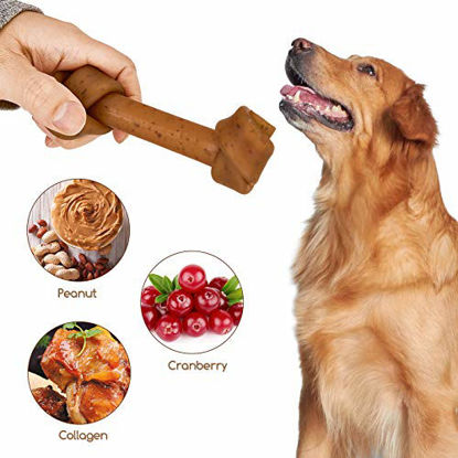 Picture of Jungle Calling Rawhide Free Dog Chews, Peanut Butter Bones Dog Treats with Cranberry, Easy to Digest