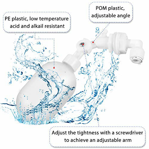 GetUSCart Water Filter Float Ball Valve 1/4 Inch Adjustable Float