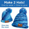 Picture of Creativity for Kids Hat Not Hate Quick Knit Loom - Create 2 DIY Knitted Beanie Hats with Lion Brand Yarn