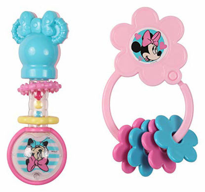 Picture of Disney Minnie Mouse Combo Pack Barbell Rattle & Keyring Teether, Minnie