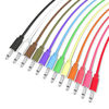 Picture of ExcelValley - 5 Pack - Mono Modular Patch Cables - TS 3.5mm 1/8" Eurorack Synthesizer (15 cm - 6" | Green)