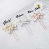 Picture of Jakawin Bride Wedding Pearl Hair Pins Bridal Hair Accessories Flower Hair Piece for Women and Girls HP065 (Rose Gold)