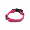 Picture of NIMBLE Dog Collar Waterproof Pet Collars Anti-Odor Durable Adjustable PVC & Polyester Soft with Reflective Cloth Stripe Basic Dog Collars S/M/L Sizes (Small (9.45-14.17inches), Pink)