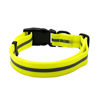 Picture of NIMBLE Dog Collar Waterproof Pet Collars Anti-Odor Durable Adjustable PVC & Polyester Soft with Reflective Cloth Stripe Basic Dog Collars S/M/L Sizes (Medium (11.81-18.5inches), Fluorescent Yellow)