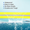 Picture of NIMBLE Dog Collar Waterproof Pet Collars Anti-Odor Durable Adjustable PVC & Polyester Soft with Reflective Cloth Stripe Basic Dog Collars S/M/L Sizes (Medium (11.81-18.5inches), Fluorescent Yellow)
