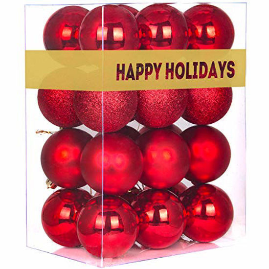 Christmas Balls Ornaments for Xmas Tree Shatterproof Christmas Tree Decorations Large Hanging Ball 