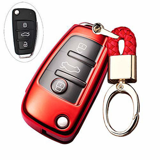 Smart Key Fob Keychain Protection Case For Audi A1 Q2 Q3 Q7 TT S3 R8 3 Button 