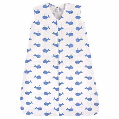 Picture of Hudson Baby Unisex Baby Cotton Sleeveless Wearable Sleeping Bag, Whale, 6-12 Months US