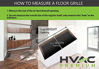 Picture of 3" X 10" Floor Register with Louvered Design - Fixed Blades Return Supply Air Grill - with Damper & Lever - Brown