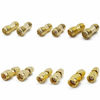 Picture of ALLiSHOP SMA Connectors kit 18 Type SMA RP-SMA Adapter Plug and Jack Straight and 90° SMA Connector Goldplated Brass RF Coax Connectivity Set for FPV Antennas Radio Baofeng Yaesu IP Camera Project