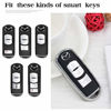 Picture of 1797 Compatible Key Case for Mazda Accessories B 2 3 5 6 CX3 CX5 CX7 CX9 MX5 RX8 2017 2018 2019 2020 Key Fob Cover Holder Car Remote Key Chain Ring Shell Protector Women Men TPU Flowing Bling Silver