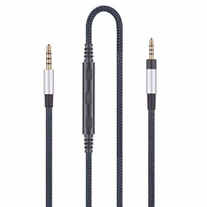 Picture of Audio Replacement Cable with in-Line Mic Remote Volume Control Compatible with Bose SoundTrue, SoundLink, SoundLink II Headphones and Compatible with iPhone iCompatible with iPad