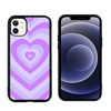Picture of Purple Love Heart Pattern Case for iPhone 11, Love Heart Coffee Latte Pattern TPU Silicone Protective Cover Compatible for iPhone 11 6.1" (Purheart)
