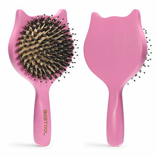 4 Pcs Round Travel Hair Brush with Mirror Folding Pocket Hair Brush Mi   BABACLICK