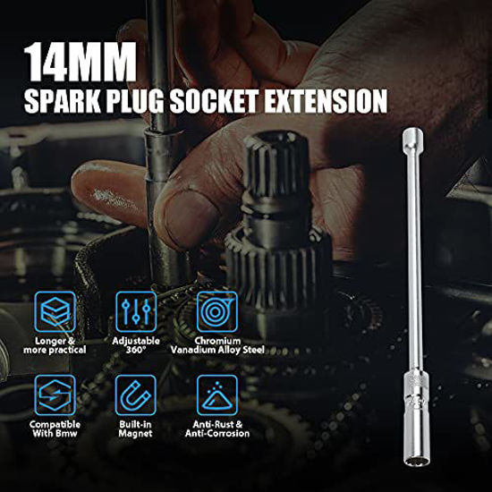 GetUSCart CMTOOL Spark Plug Socket 5/8" 14MM Spark Plug Socket 360