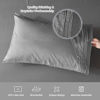 Picture of YIYEA Premium 1800 Thread Count Ultra-Soft Microfiber Pillowcase Set - Double Brushed - Wrinkle Resistant (Standard Pillowcase Set of 4, Light Grey)