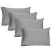 Picture of YIYEA Pillow Cases Standard Size Premium 1800 Ultra-Soft Brushed Microfiber Standard Pillowcases Set of 4 - Wrinkle Resistant(20" 26")