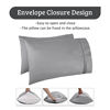Picture of YIYEA Pillow Cases Standard Size Premium 1800 Ultra-Soft Brushed Microfiber Standard Pillowcases Set of 4 - Wrinkle Resistant(20" 26")