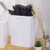 Picture of 10 Pcs White Gift Bags (8x4x11) Gift Bags with Black Tissue Paper | Luxury Matte White Paper Bags with Handles Perfect for Birthday Parties, Weddings