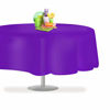 Picture of Purple 6 Pack Premium Disposable Plastic Tablecloth 54 Inch. x 108 Inch. Rectangle Table Cover by Grandipity