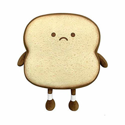 Picture of Aoligay Toast Bread Pillow Funny Food Plush Toy Pillows Small Cute Stuffed Plush Toast Sofa Pillow (Toast Bread, Brown)