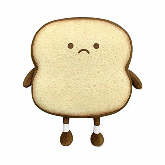 Picture of Aoligay Toast Bread Pillow Funny Food Plush Toy Pillows Small Cute Stuffed Plush Toast Sofa Pillow (Toast Bread, Brown)