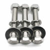 Picture of (5 Sets) 3/8-16x3" Stainless Steel Hex Head Screws Bolts, Nuts, Flat & Lock Washers, 18-8 (304) S/S, Fully Threaded by Bolt Fullerkreg