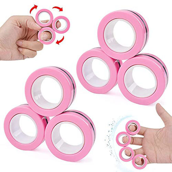 Amazon.com: MBOUTrising 12Pcs Magnetic Ring Fidget Spinner Toys Set,  Graffiti Camo Fingers Magnet Rings, ADHD Stress Relief Magical Toys for  Training Relieves Autism Anxiety, Great Gift for Adults Teens Kids : Toys