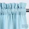 Picture of NANAN Tier Curtains,Waffle Weave Textured Tailored Short Curtains for Bathroom Waterproof Window Covering Kitchen Cafe Curtains - 30" x 24", Dusty Blue, Set of 2