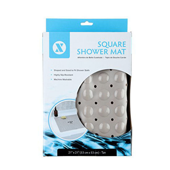GetUSCart SlipX Solutions Tan Square Shower Stall Mat Provides